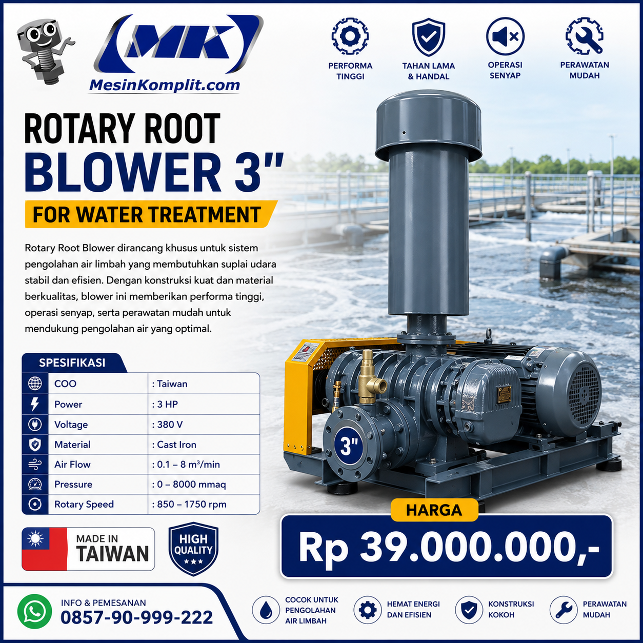 Root Blower Tambak 3in (M...
